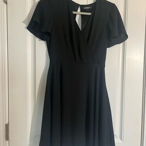 Express Elegant Black Midi Dress